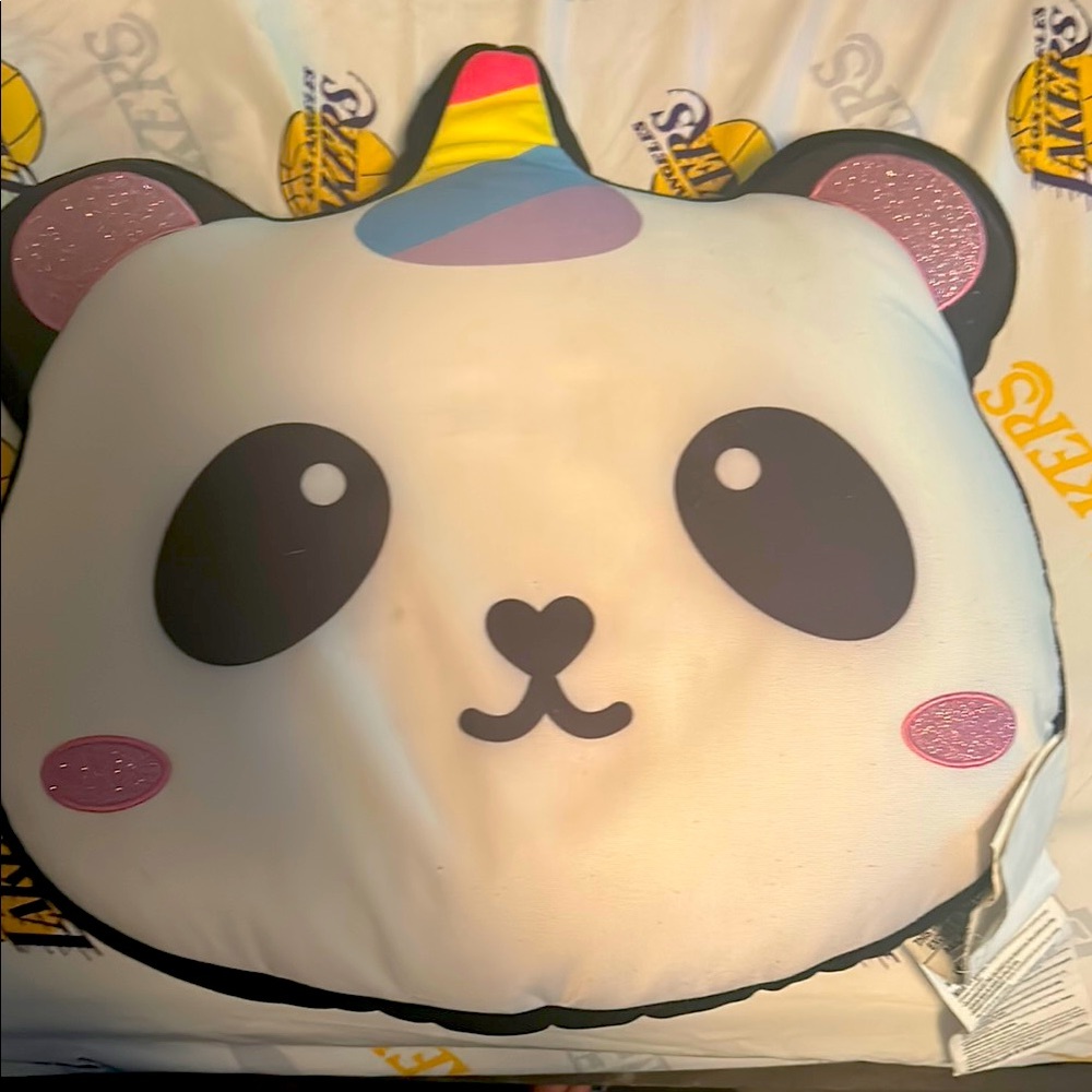 Cute Panda Unicorn Pillow